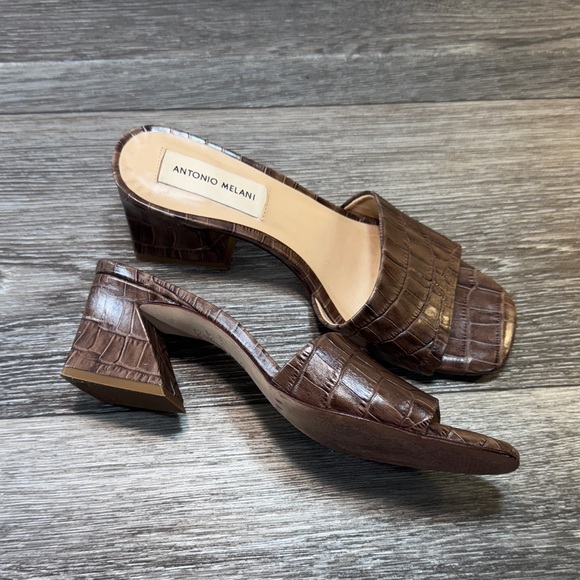 Antonio Melani open toe Dark Brown sandals woman’s size 6.5 (s258) - Picture 5 of 10